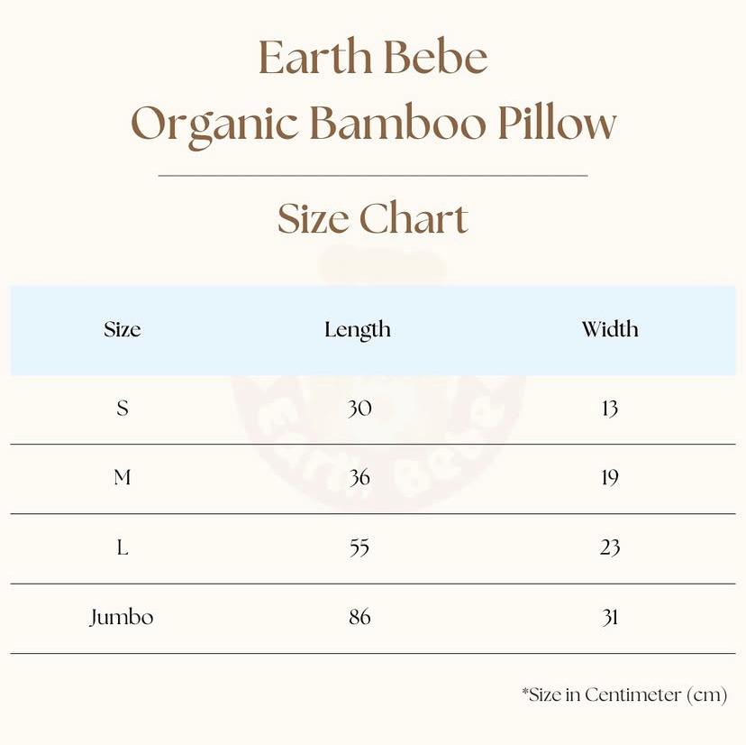 Earth Bebe Organic Bamboo Pillow